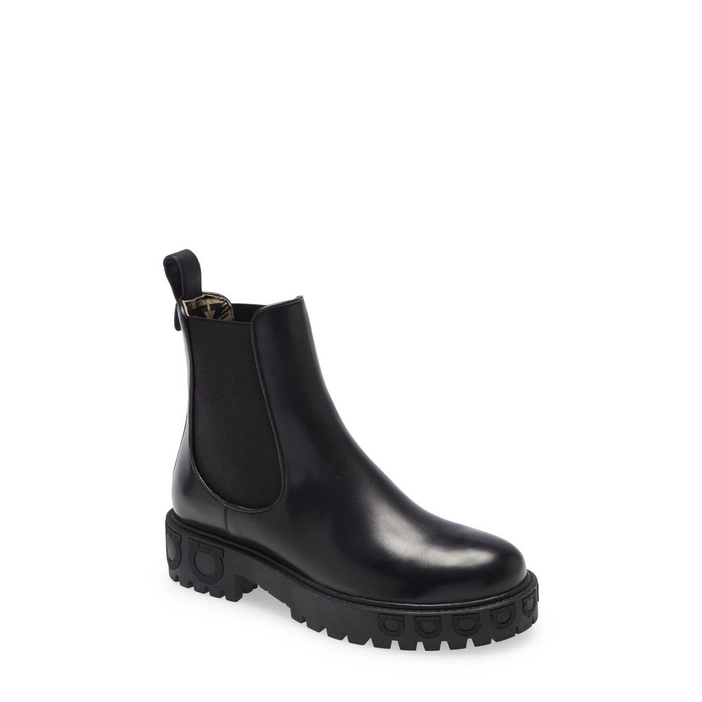 SALVATORE FERRAGAMO Women's Varsi Boots Nero Black US 8.5 C